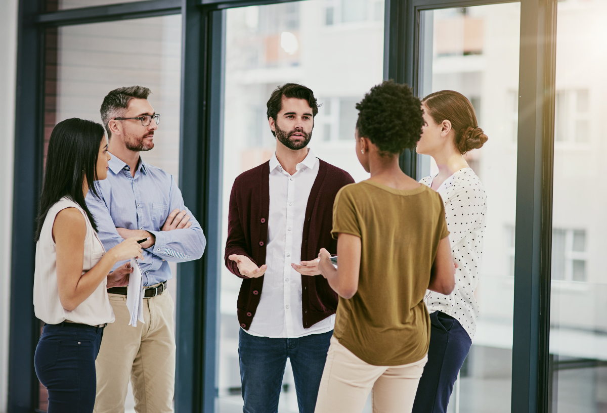 team communicating together