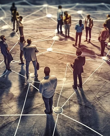 group of people representing networking